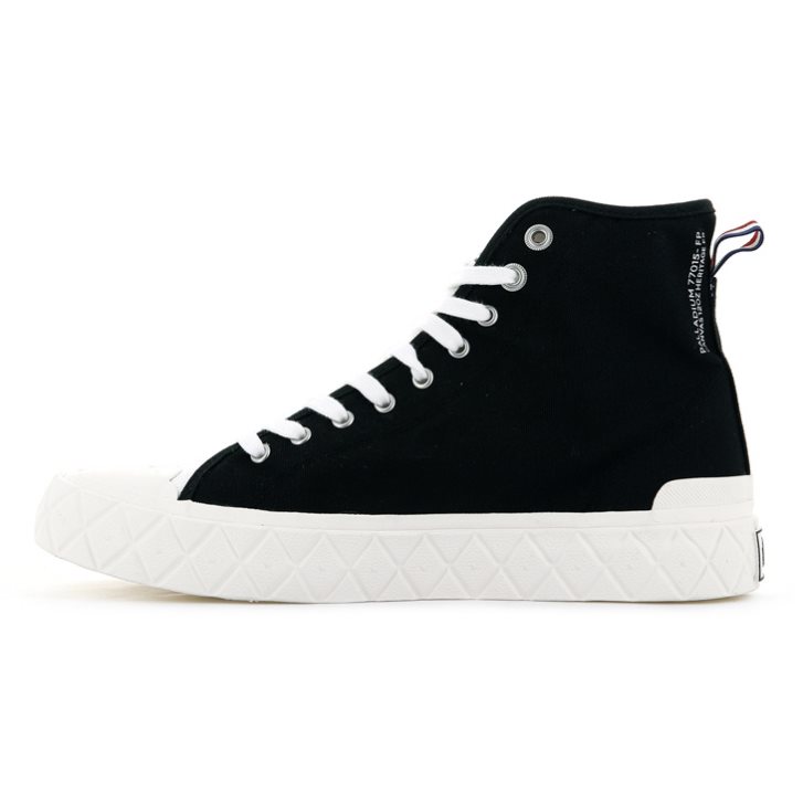 Palladium Palla Ace Canvas High Tops Men's Sneakers Black | UK E496-EQH